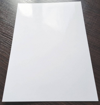 Самоклеюча плівка Galaxy А4 (20л) 70мкм, PET Струменевий друк, Біла глянцева