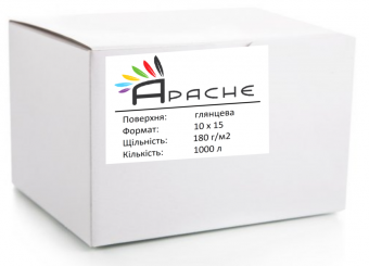 Фотопапір Apache 10х15 (1000л) 180г/м2 глянцевий