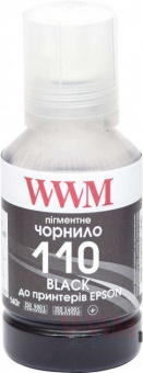 Пигментные чернила WWM Epson (110) M1100/M1120/M2170/M3170 (Black Pigment) 140ml (E110BP)