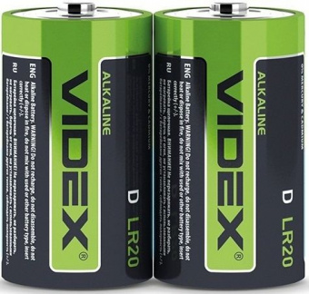 Батарейка Videx LR20 (2шт/уп) D