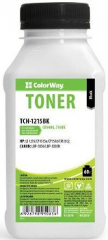 Тонер ColorWay (TCH-1215BK) Black 60g для HP CLJ CP1215/1515 + Чіп (RMHU10K)