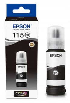 Оригинальные чернила Epson (115) L8160/L8180 (Black Pigment) 70ml (C13T07C14A)