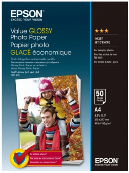Epson Value A4 (50л) 183г/м2 Глянцевая фотобумага