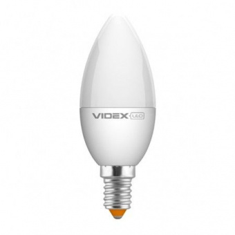 Светодиодная LED лампа Videx E14 7W 3000K, C37e (теплый)