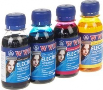 Комплект чорнила WWM Electra для Epson (B/C/M/Y) 4x100ml Універсальний