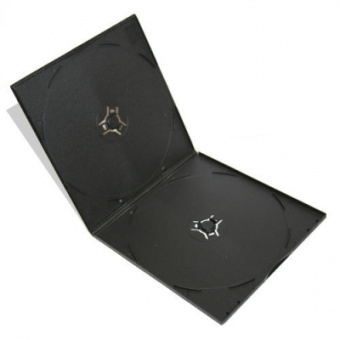 VCD box/2 black 7mm глянець (10шт/уп)