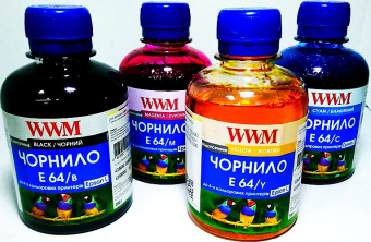 Комплект чорнила WWM E64 Epson L100/L110/L200/L210/L350 (B/C/M/Y) 4x200ml