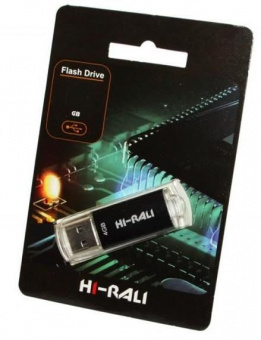 Flash-память Hi-Rali Rocket series Black 32Gb USB 2.0