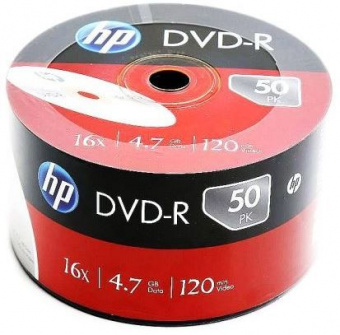DVD-R Hewlet Packard 4,7Gb (bulk 50) 16x