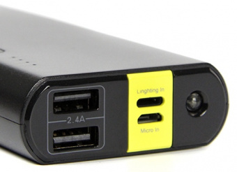 УМБ Havit Power Bank 10000 mAh Black-Yellow