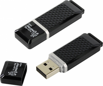 Flash-память Smartbuy Quartz series Black 16Gb USB 2.0