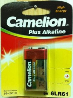 Батарейка Camelion 6F22 Alkaline Plus 9V Крона