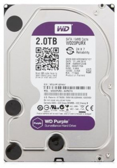 Жорсткий диск 2Тb Western Digital Purple SATAIII 5400 64Mb WD20PURX