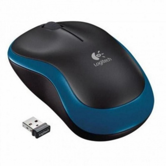 Мышь Logitech M185 Wireless Blue( беспроводная)
