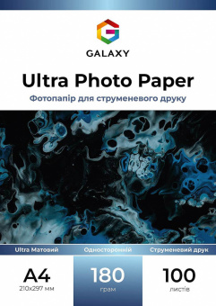 Galaxy A4 (100л) 180г/м2 Ultra Матовая фотобумага