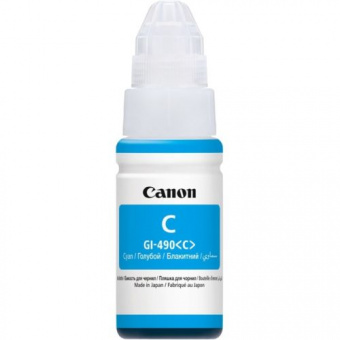 Оригінальне чорнило Canon GI-490 Pixma G1400/G2400/G3400/ G4400 (Cyan) 70ml (0664C001)