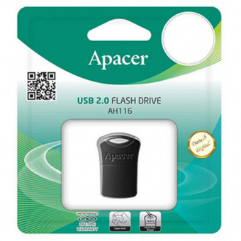 Flash-пам'ять Apacer AH116 32Gb USB 2.0 Black