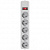 Фото Сетевой фильтр MAXXTER 3 метра, 5 розеток (серый) купить в MAK.trade
