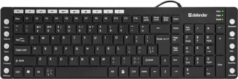 Клавиатура проводная Defender OfficeMate MM-810 USB Black
