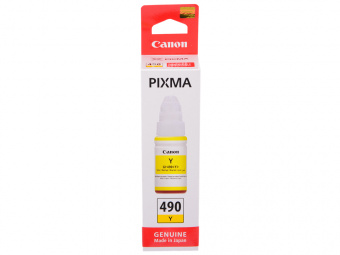 Оригинальные чернила Canon GI-490 Pixma G1400/G2400/G3400/ G4400 (Yellow) 70ml (0666C001)