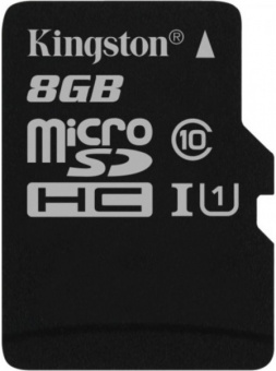 Карта памяти Kingston microSDHC 8GB Class 10 UHS-I no adapter