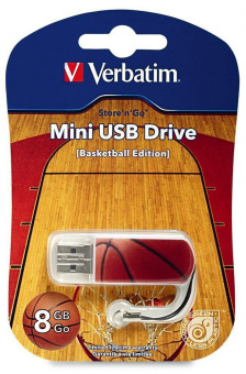 Flash-пам'ять Verbatim Mini 8Gb USB 2.0 Basketball