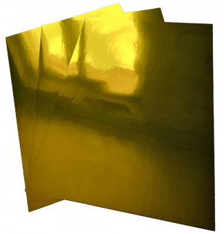 Самоклеющаяся пленка Galaxy А4 (20л) 80мкм, Струйная печать, Holographic GOLD Glossy