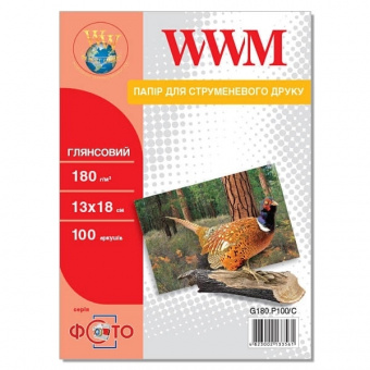 WWM 13х18 (100л) 180г/м2 глянсовий фотопапір