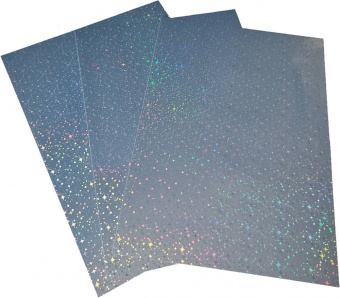 Самоклеющаяся пленка Galaxy А4 (20л) 80мкм, Струйная печать, Holographic STARRY