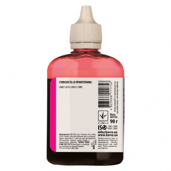 Чорнило Barva Epson L800/L810/L850/L1800 (Magenta) 90ml (L800-412)