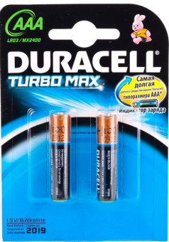 Батарейка Duracell LR03 MN2400 Turbo (2шт/уп) ААА