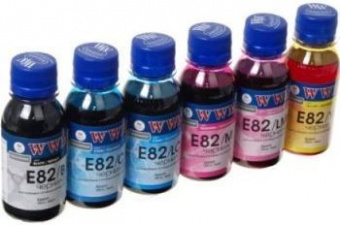 Комплект чернил WWM E82 Epson P50/T50/R270/PX660/TX650/1410 (B/C/LC/M/LM/Y) 6x100ml