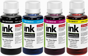 Комплект чорнила ColorWay PGI-520/CLI-521 Canon MP230/ MP250/ MP280/ IP1000/ MG2440 (BK/C/M/Y) 4x100ml