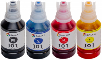 Комплект чернил GALAXY 101 для Epson L-series (BP/C/M/Y) 4x140ml