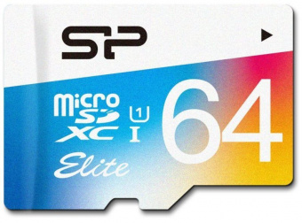 Карта памяти Silicon Power ELITE  microSDXC 64GB Class 10 A1 V10