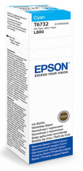Оригінальне чорнило Epson L800/L805/L810/L850/L1800 (Cyan) 70ml (C13T67324A)