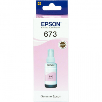 Оригинальные чернила Epson L800/L805/L810/L850/L1800 (Light Magenta) 70ml (C13T67364A)