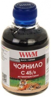 Чорнило WWM C45/B Canon MG2440/IP7240/E404/E514 (Black) 200ml