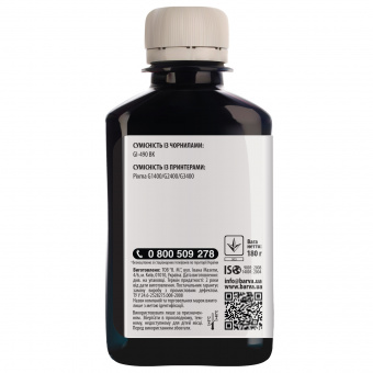 Чорнило Barva Canon G1400/G2400/G3400 (Black Pigment) 180ml (G490-503)