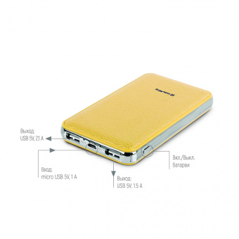 УМБ ColorWay Power Bank 8000 mAh Gold (CW-PB080LPA2GD)