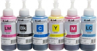 Комплект Чернила Inksystem для Epson L серии (BK/C/LC/M/LM/Y) 6x100ml