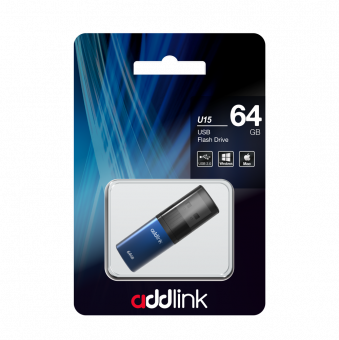Flash-память AddLink U15 64Gb USB 2.0 Blue