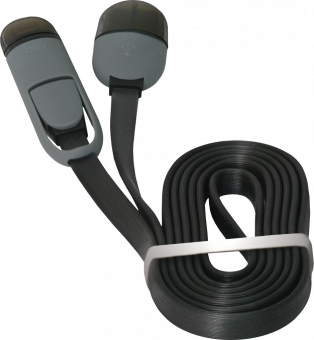 Кабель Defender USB10-03BP USB(AM)-MicroUSB+Lightning (1 метр)