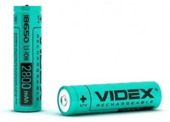 Аккумулятор Videx Li-Ion 18650 (Без защиты) 2800mAh (1шт/уп)