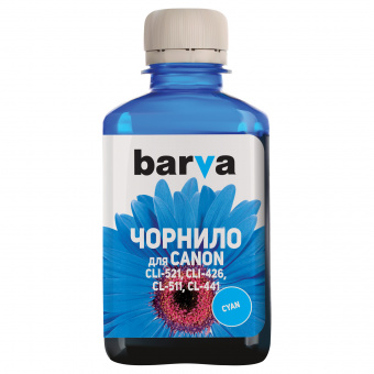 Чорнило Barva Canon MP230/MP250/MP280/MG2140/IP1800 (Cyan) 180ml (C521-057)
