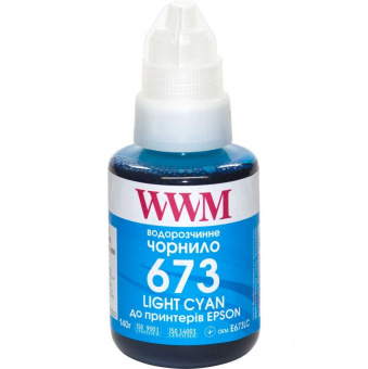 Чернила WWM 673 для Epson L800/L805/L810/L850/ L1800 (Light Cyan) 140ml