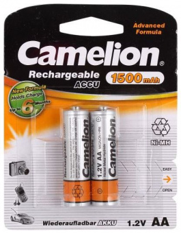 Аккумулятор Camelion Ni-MH R06 1500mAh (2шт/уп)