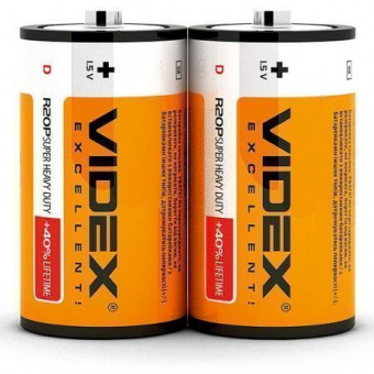 Батарейка Videx R20 (10шт/уп) D