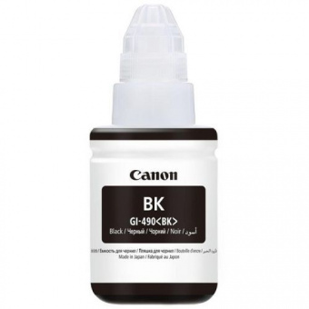 Оригинальные чернила Canon GI-490 Pixma G1400/G2400/G3400/ G4400 (Black) 135ml (0663C001)