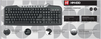 Клавиатура проводная Defender HM-830 USB Black